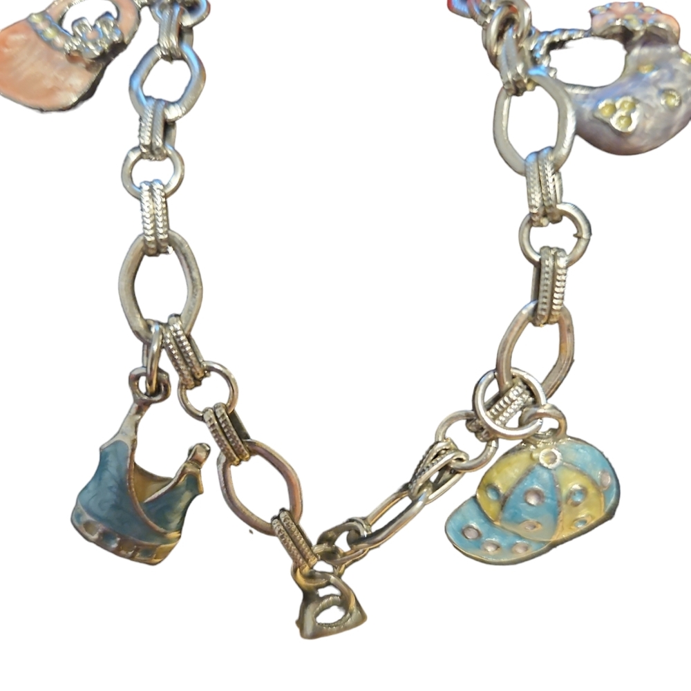 Enamel Charms Bracelet